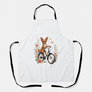 Chihuahua Fahrrad Rad Hund Radfahren Schürze