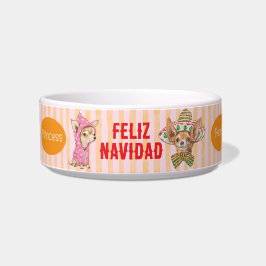 Chihuahua Feliz Navidad Happy Howlidays Hund Napf