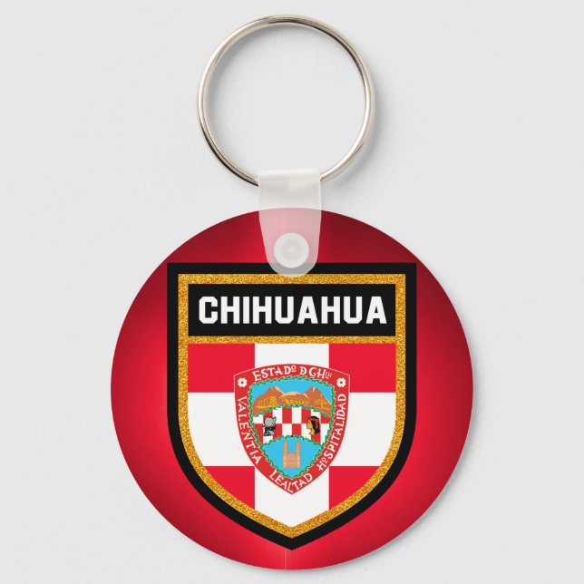 Chihuahua Flag Schlüsselanhänger (Vorderseite)