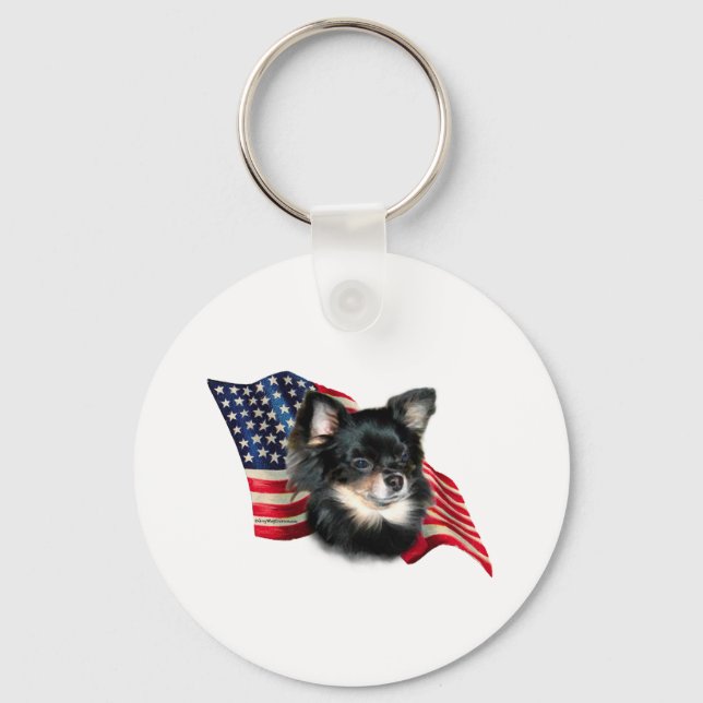 Chihuahua Flag Schlüsselanhänger (Vorderseite)