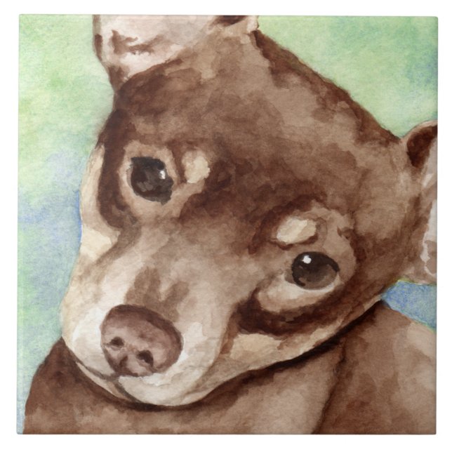 Chihuahua Fliese (Vorderseite)