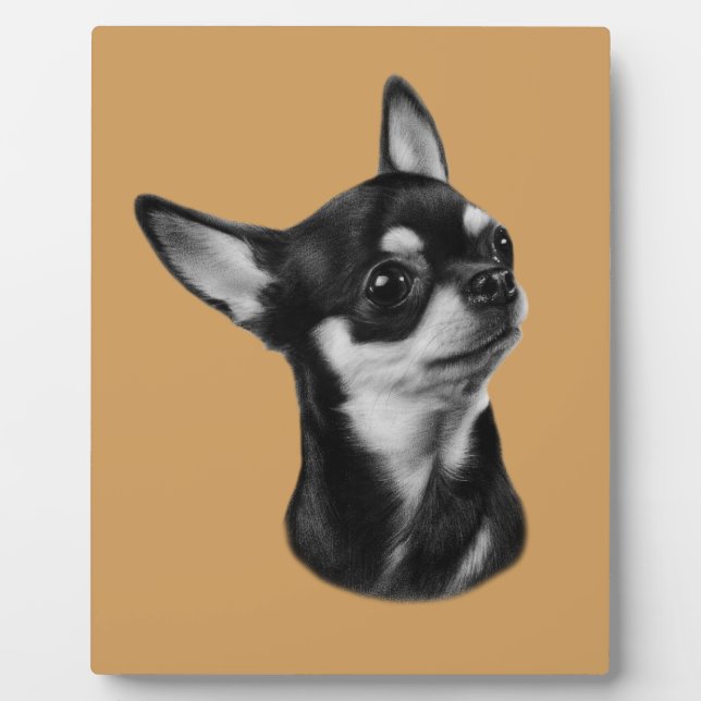 Chihuahua Fotoplatte (Vorderseite)