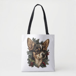 Chihuahua Frohe Weihnachts Weihnachtsbaum Niedlich