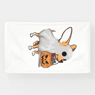 Chihuahua-Geist-Kürbis-Halloween-Shirt Banner