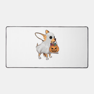 Chihuahua-Geist-Kürbis-Halloween-Shirt Schreibtischunterlage