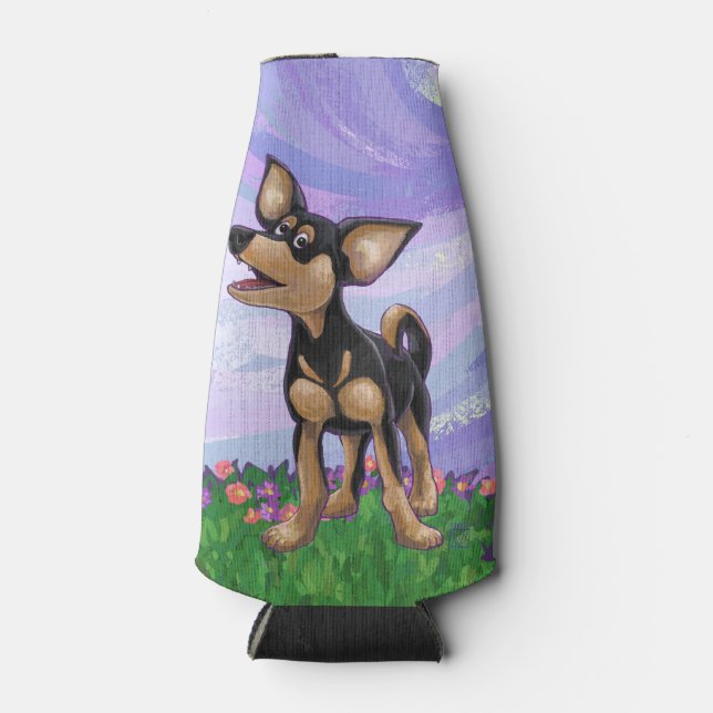 Chihuahua Geschenke und Accessoires Flaschenkühler (Vorderseite)