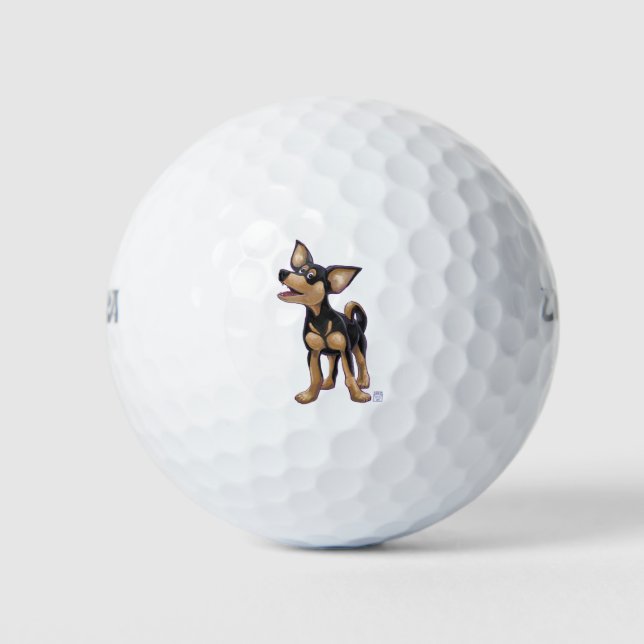 Chihuahua Geschenke und Accessoires Golfball (Vorderseite)