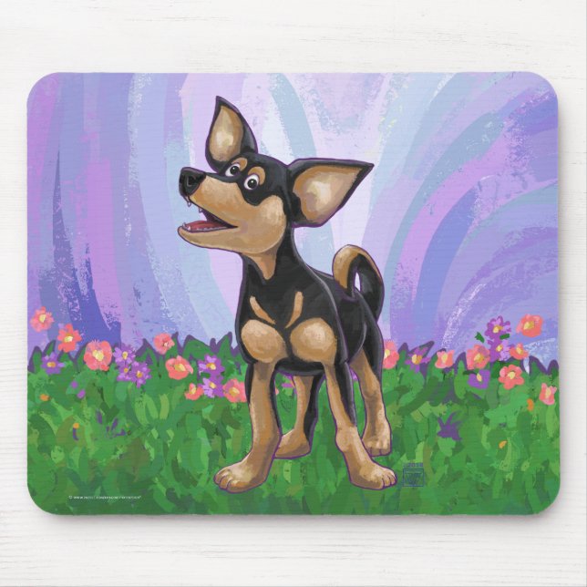 Chihuahua Geschenke und Accessoires Mousepad (Vorne)