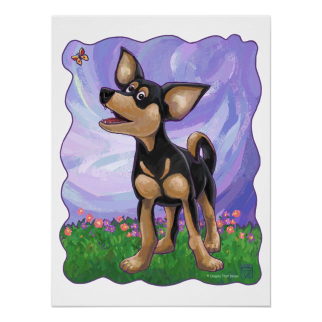 Chihuahua Geschenke und Accessoires Poster (Vorderseite)