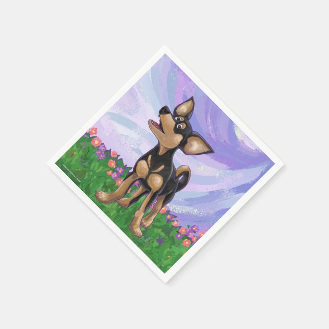 Chihuahua Geschenke und Accessoires Serviette (Ecke)