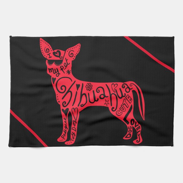 "CHIHUAHUA" GESCHIRRTUCH (Horizontal)