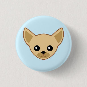 Chihuahua-Gesicht Button