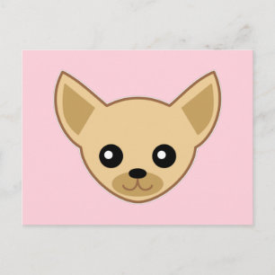 Chihuahua-Gesicht Postkarte