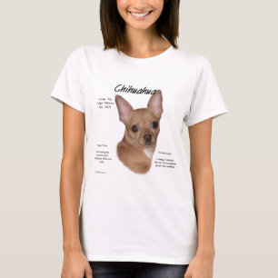 Chihuahua (glatt) Geschichtsdesign T-Shirt