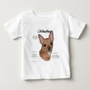 Chihuahua-(glatter) Geschichtsentwurf Baby T-shirt
