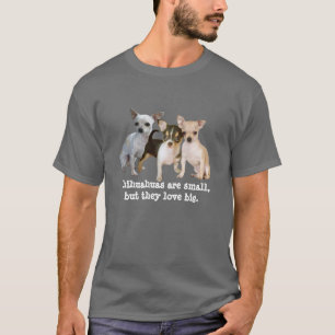 Chihuahua-glückliches Trio-UnisexShirt T-Shirt