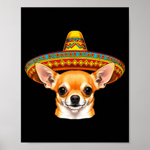 Chihuahua-Grafik - Chihuahua-Liebhaber Fiesta Poster