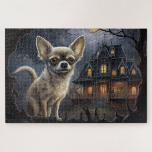 Chihuahua Halloween Beängstigend Puzzle