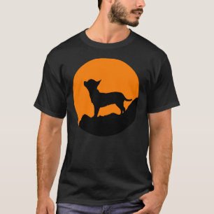 Chihuahua Halloween Kostüm Hund Eigentümer Moon T T-Shirt