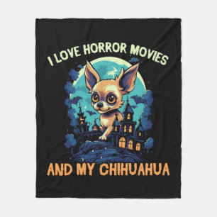 Chihuahua Halloween Puppy Trick oder Treat Dog Lov Fleecedecke