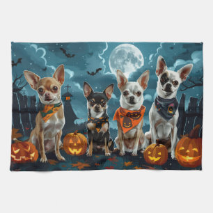 Chihuahua Halloween Spooky Geschirrtuch