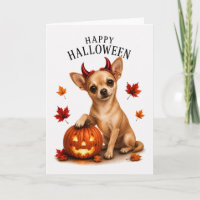 Chihuahua Halloween Teufelshund