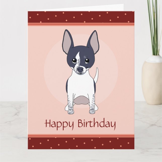 Chihuahua Happy Birthay Custom Karte (Vorderseite)