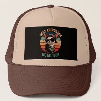 Chihuahua-Haustier Hund Retro Vintage Truckerkappe