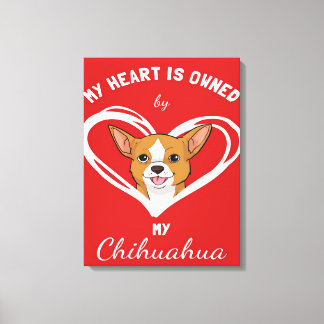 Chihuahua Heart_Dog Lover Leinwanddruck