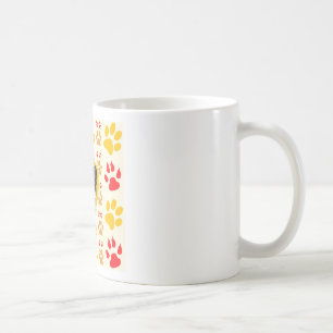 Chihuahua Heart Paw Prints Kaffeetasse