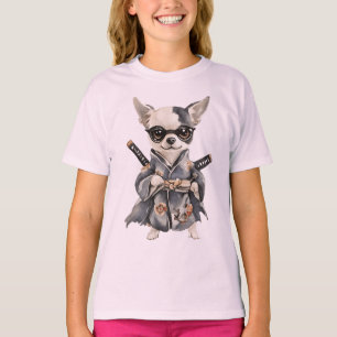 Chihuahua Helden – Wasserfarbe Hund HANDZEICHNUNG T-Shirt