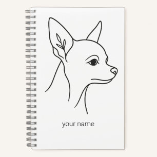 Chihuahua Heritage Minimalist Signature Persönli Notizbuch
