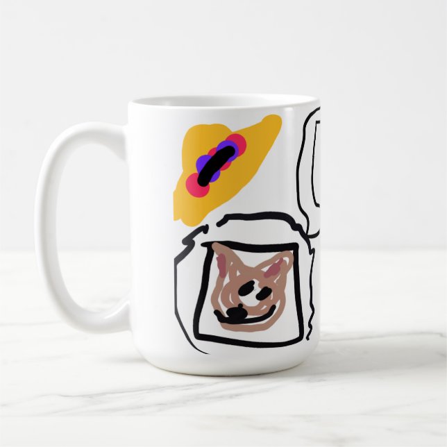 Chihuahua-Herzen  Kaffeetasse (Links)
