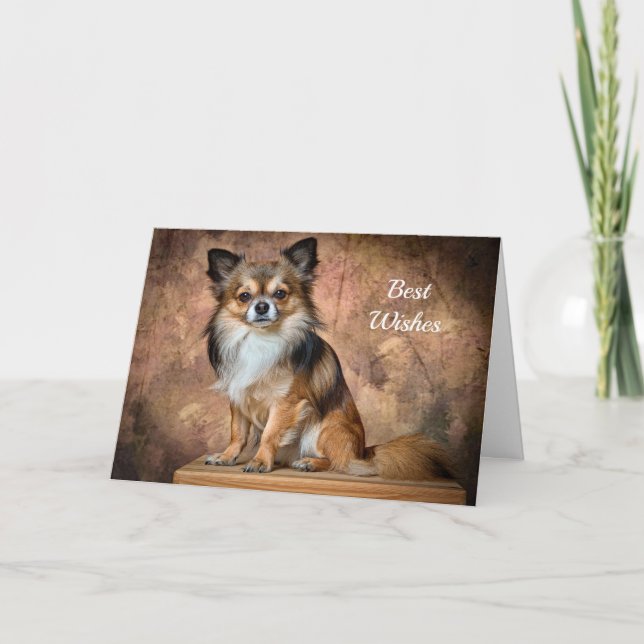 Chihuahua Herzlichen Glückwunsch Hochzeitskarte Karte (Vorderseite)
