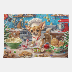 Chihuahua Holiday Baking: Feierliche Weihnachten Geschirrtuch