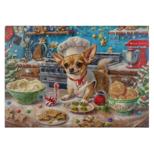 Chihuahua Holiday Baking: Feierliche Weihnachten Schneidebrett