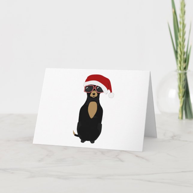 Chihuahua Holiday Card Dankeskarte (Vorderseite)