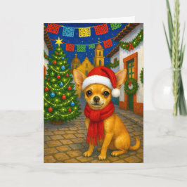 Chihuahua Holiday Card Feiertagskarte