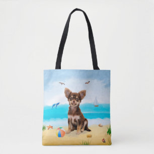 Chihuahua-Hund am Strand
