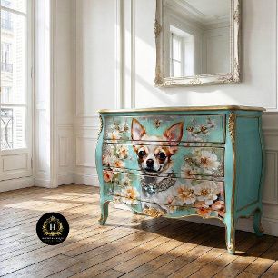 Chihuahua-Hund-Decoupage  Seidenpapier