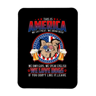 Chihuahua Hund dieses Amerika 4. Juli Magnet