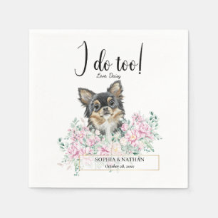 Chihuahua Hund Hochzeitcocktail Napkins Serviette
