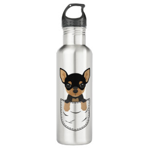 Chihuahua-Hund in Pocket Edelstahlflasche