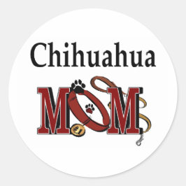 Chihuahua Hund Mama Geschenke Runder Aufkleber