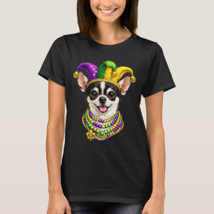 Chihuahua-Hund, Mardi Gras T-Shirt