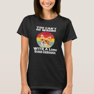 Chihuahua-Hund, mit dem langen Haar kann man nicht T-Shirt