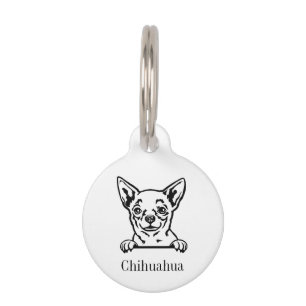 Chihuahua Hund personalisierter Name Haustiermarke