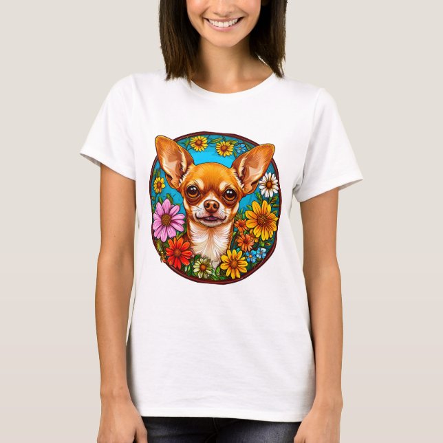 Chihuahua-Hund T-Shirt (Vorderseite)