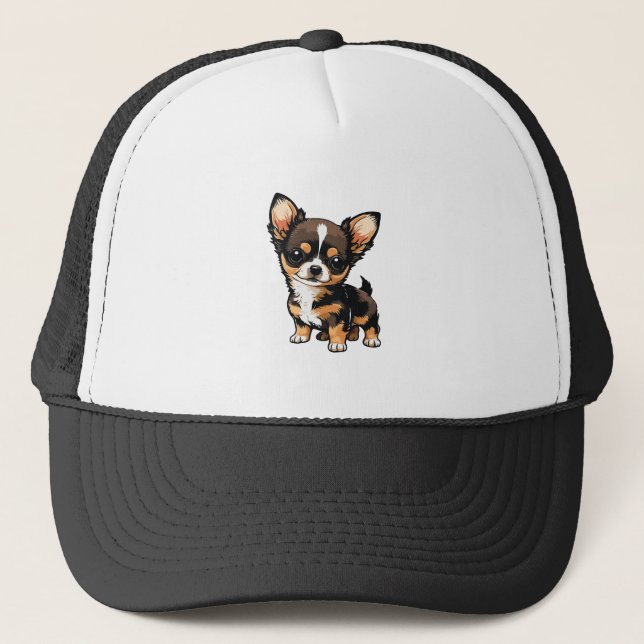Chihuahua-Hund  Truckerkappe (Vorderseite)