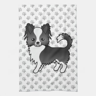 Chihuahua Hund und Paws Geschirrtuch